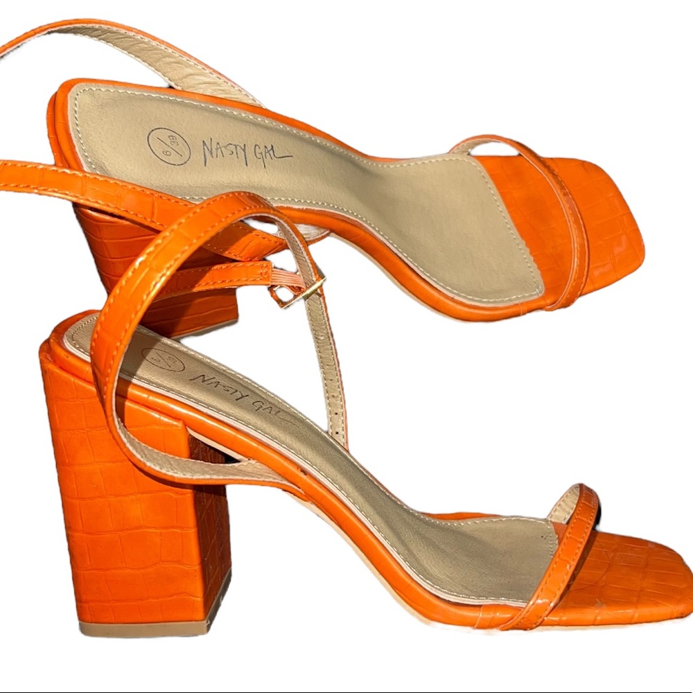 Nasty Gal Block Strappy Heel